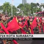 Ratusan Penari Semarak Perayaan HUT ke-724 Kota Surabaya